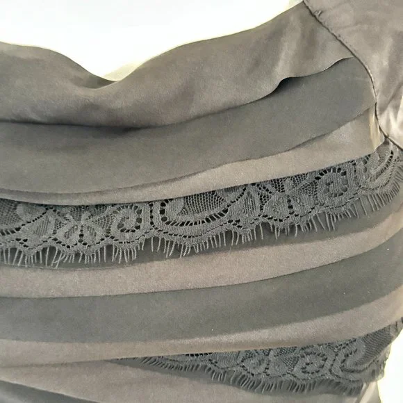 WHBM Black Tiered Halter Top - Picture 2 of 11